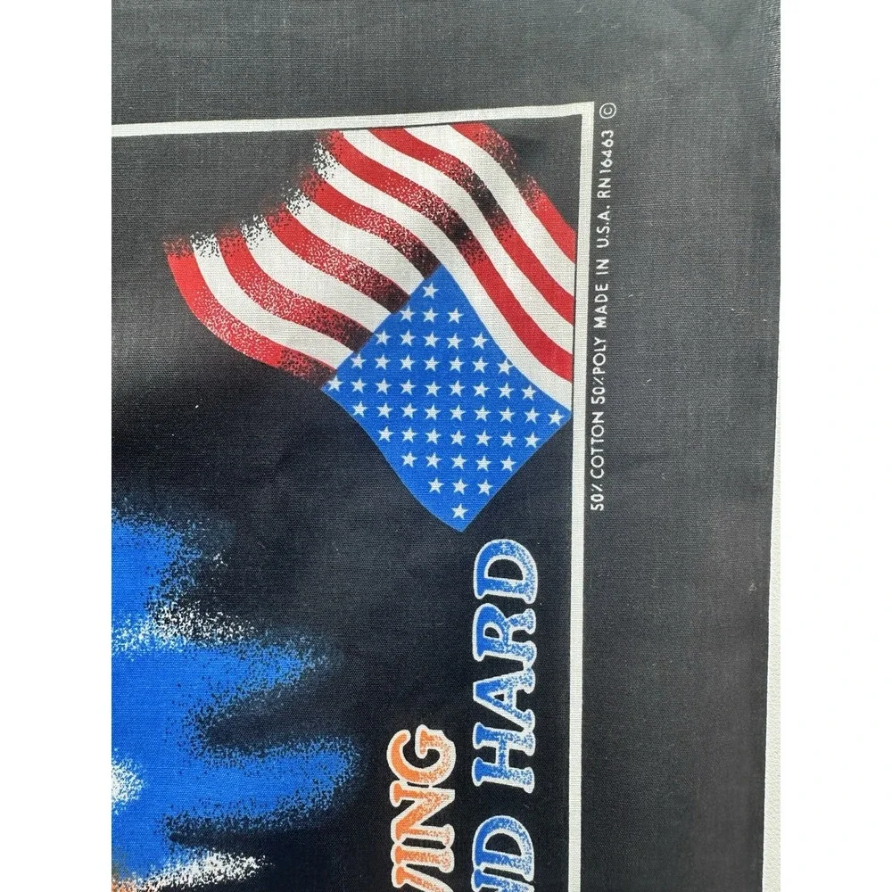 2-Vintage Driving Long & Hard Trucking Along Semi American‎ & US Flag Bandana
